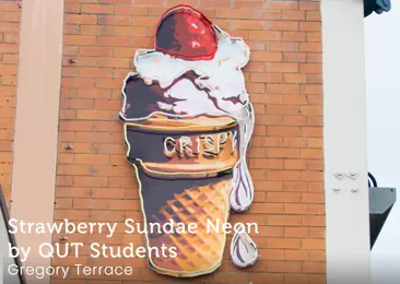 Art Strawberry Sundae