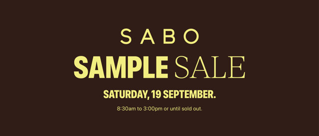 Sabo Sample Sale 